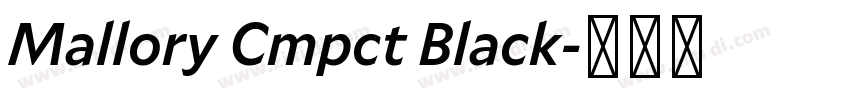 Mallory Cmpct Black字体转换